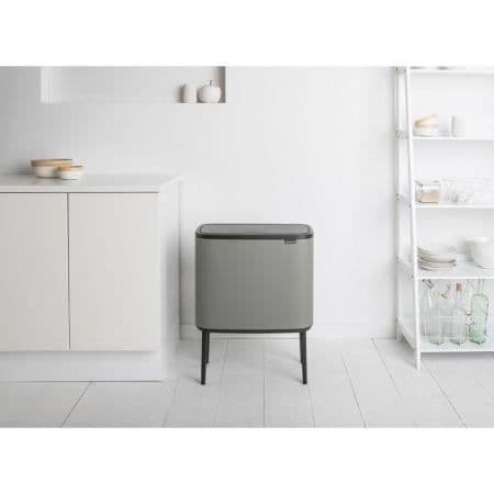 BRABANTIA Bo Touch Bin - 3 x 11L - Mineral Betong Grå