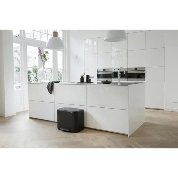 BRABANTIA Pedalbehållare Bo - 11 + 23 L - Matt svart