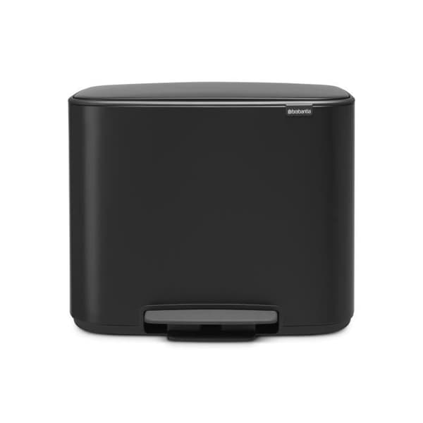 BRABANTIA Pedalbehållare Bo - 11 + 23 L - Matt svart