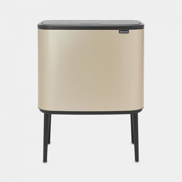 BRABANTIA Bo Touch Bin - 3 x 11L - Metalliskt guld
