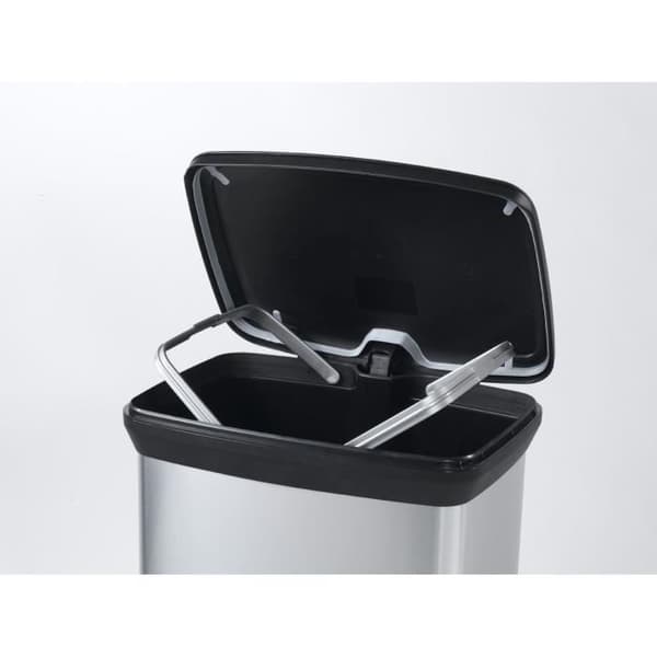 CURVER Pedalbehållare - 50 liter - Metalllook - Återvunnen plast