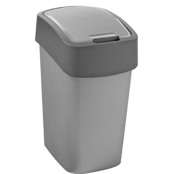 Flip Bin i polypropen 10L silver och antracit