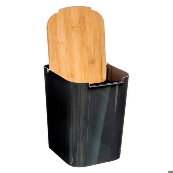 5five - 5l "naturéo" svart bambu lockbehållare