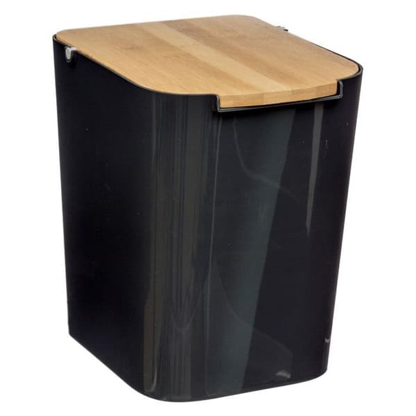 5five - 5l "naturéo" svart bambu lockbehållare