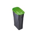Miniatyrbild 1 av 2: Poubell 15 Liter Ecobin med svart/grön lock 31x20x42cm Mondex