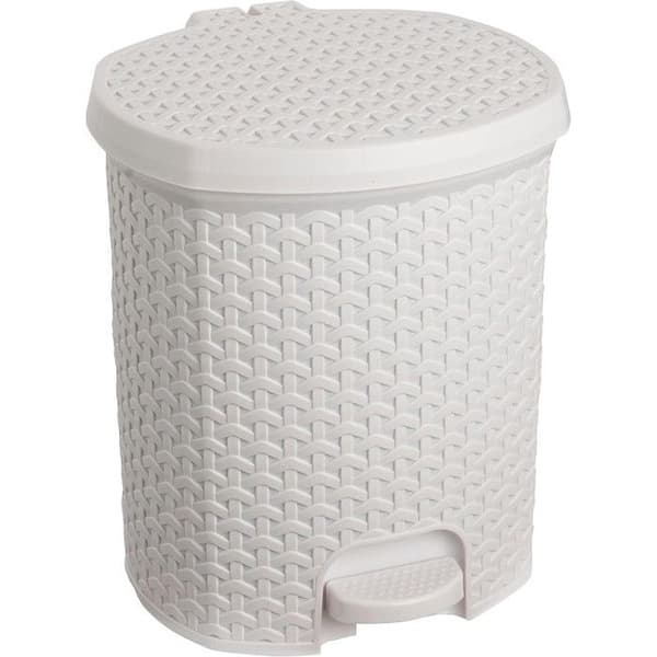 Papperskorg Keeeper, med pedal, 11 L, vit, Tjark