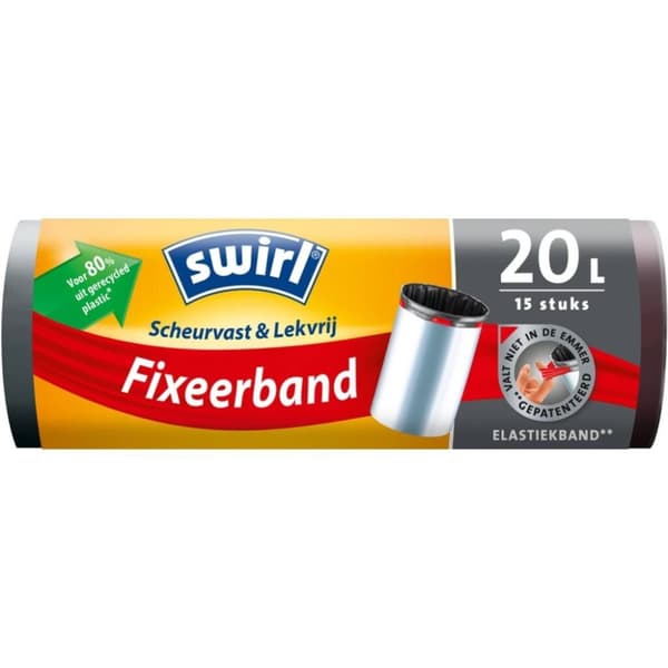 Swirl Pedal Bin Bag med fixeringsrem 20L 15 Styck