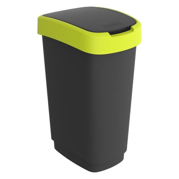 Rotho Twist Avfallskärl 50L Lime/Antracit