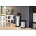 Pikkukuva 5 / 5: Curver Decobin Pedal Bin Oval 40L hopea/musta