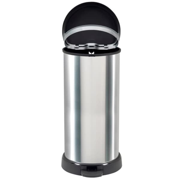 Curver Decobin Pedal Bin Oval 40L hopea/musta
