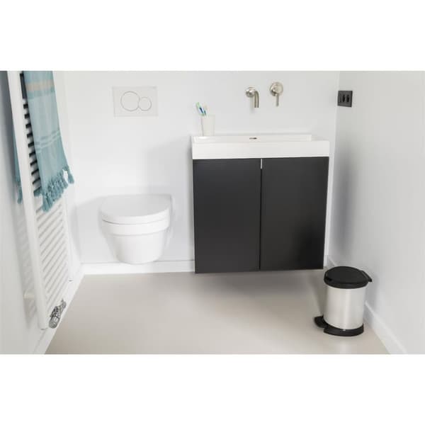 Curver Decobin Pedal Bin Oval 20L Silver/Svart