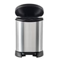 Miniatyrbild 2 av 5: Curver Decobin Pedal Bin Oval 20L Silver/Svart