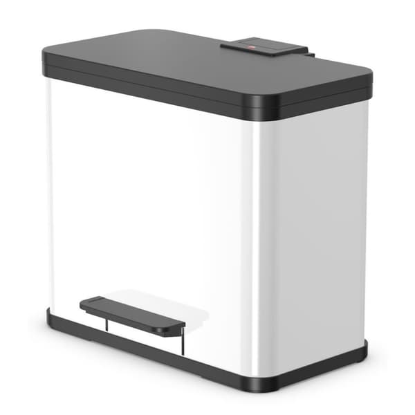 Hailo 0630-230 Oko Duo Plus L pedaalisäiliö 17+9L valkoinen/musta