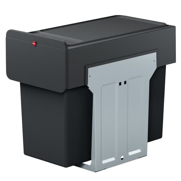Hailo 0310-300 EcoLine Design Trio L Sisäänrakennettu roskakori 3x10L Musta