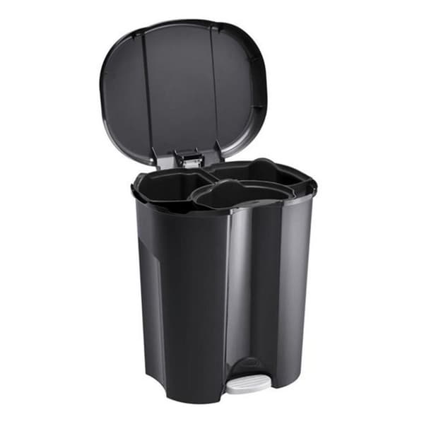 Rotho Trio Affaldsbeholder 10L + 2x15L Sort