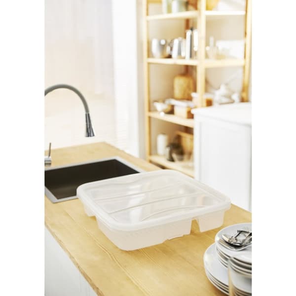Rotho Geometrisk Dish Drainer Transparent