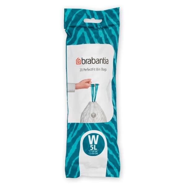 Brabantia PerfectFit Affaldspose Kode W 5L 20 Stk