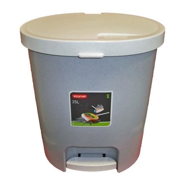 Curver Bin med Pedal 25l Grå 175923