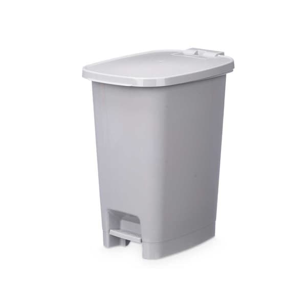 Papirkurv med pedal ABK-142 1 Grå Plastik 25 L (6 enheder)