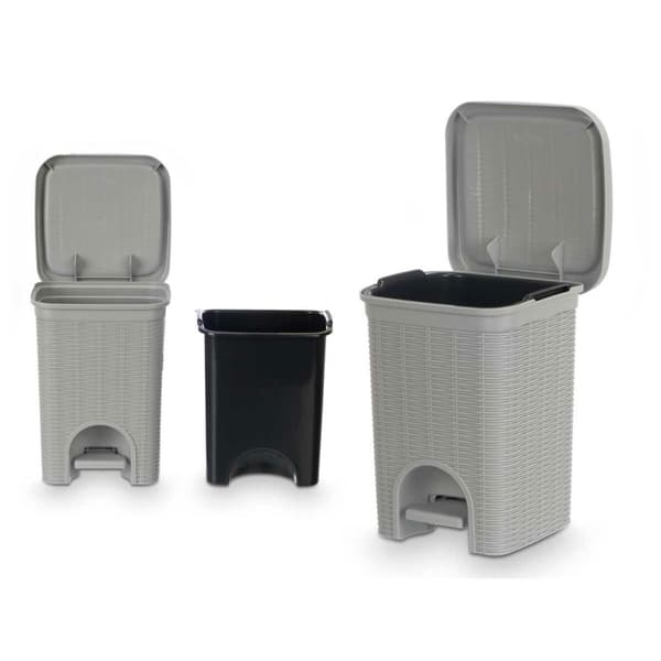 Roskasanko Stefanplast 30132 Vaaleanharmaa Muovinen 6 L (6 osaa)