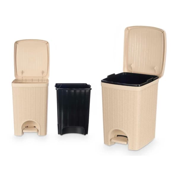 Papperskorg Stefanplast 30796 Beige Plast 20 L (6 antal)