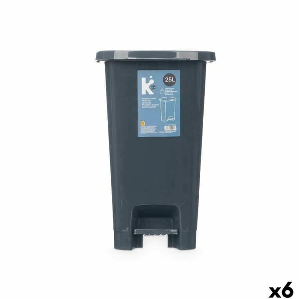 Pedalhink ABK-142 Antracitgrå Plast 25 L (6 antal)