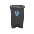 Miniatyrbillede 3 af 4: Papirkurv med pedal Antracit Plastik 50 L (3 enheder)