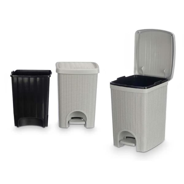 Roskasanko Stefanplast 30798 Vaaleanharmaa Muovinen 20 L (6 osaa)
