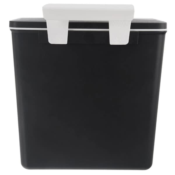 Hængende affaldsspand, sort, 13 liter