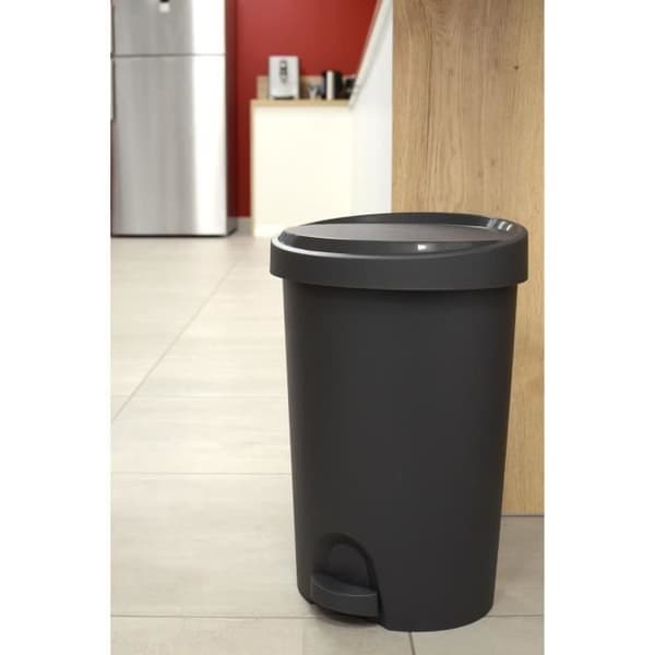 Bin 27 L Stepy EDA - Apedal - För 30 L påse - 35,4 x 30,3 x 52,2 cm - Antracitgrå - Plast