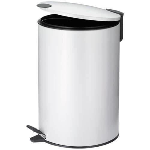 KELA Mats Badrumskärl - 12 L - 38 cm - Metall - Vit