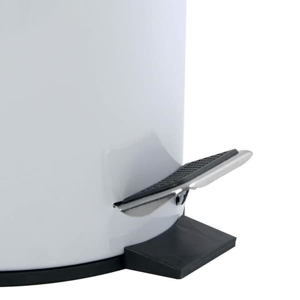 Poubelle Aza MSV - 3 L - Vit - Med lock i bambu