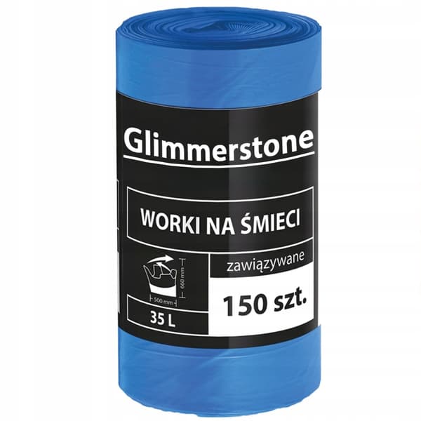GLIMMERSTONE soppåsar 35L 150 st tjocka STARK KVALITET