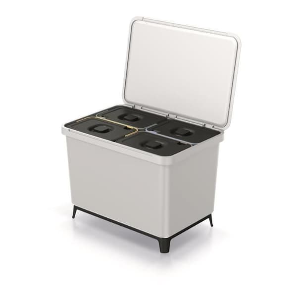 Keden SYSTEMA sorteringskärl 4x10 liter - askvit