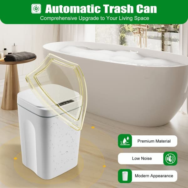 Smart Sensor Soptunna, 16L Kapacitet, Handsfree Drift,16L