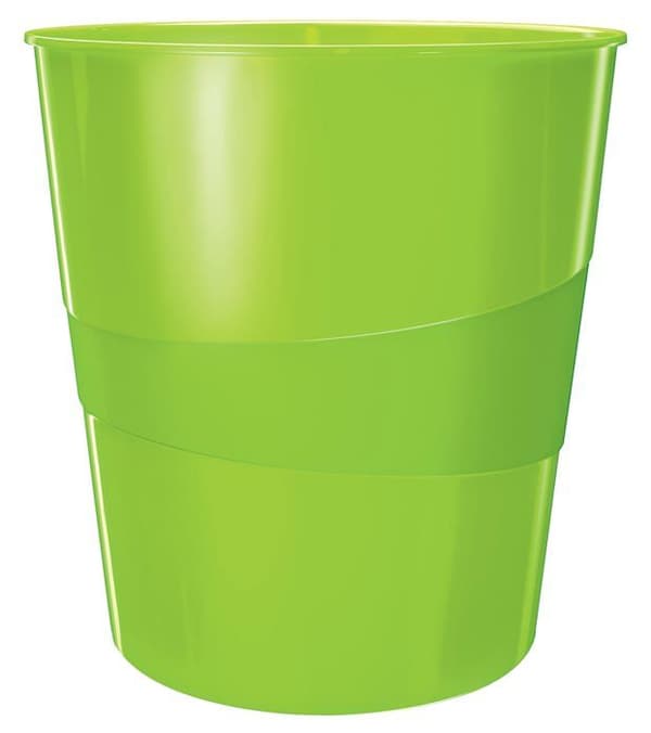 Soptunna - papperskorg - Leitz påsehållare - 52781054-6 - Wow 52781054 6-pack plastpapperskorgar Grön 15 l