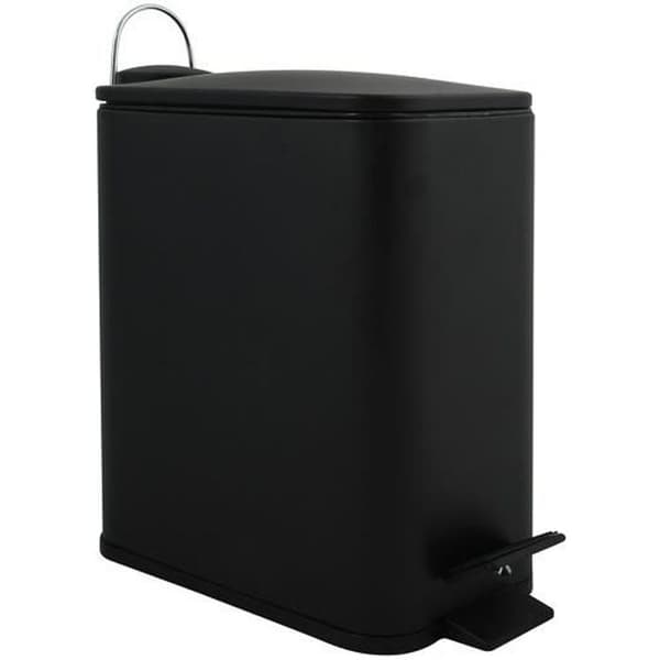 Spirella Soptunna med Pedal Inox ERIK 5L Matt Svart