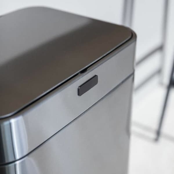 Soptunna Kitchen Move Grå Metall Rostfritt stål 60 L