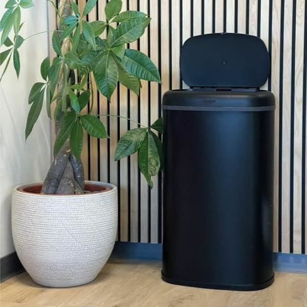 Jäteastia Kitchen Move Musta Ruostumaton teräs 58 L
