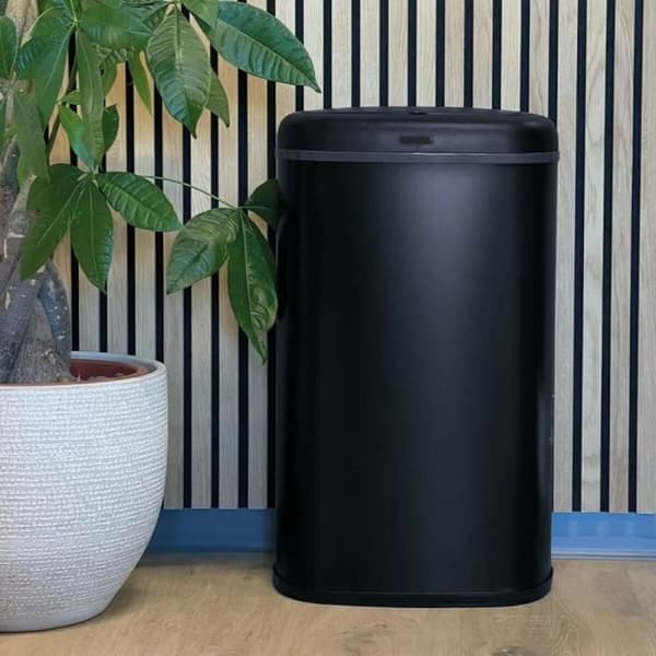 Jäteastia Kitchen Move Musta Ruostumaton teräs 58 L