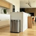Miniatyrbild 4 av 6: Soptunna Kitchen Move Grå Metall Rostfritt stål 60 L