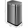 Miniatyrbild 6 av 6: Soptunna Kitchen Move Grå Metall Rostfritt stål 60 L