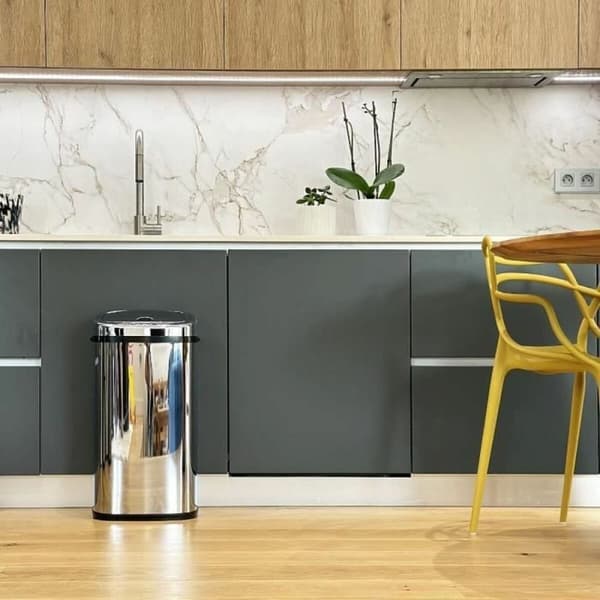 Skraldespand Kitchen Move Grå Metal