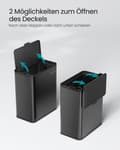 Miniatyrbillede 4 af 6: Affaldsspand, SONGMICS, 25,8 x 15,2 x 32 cm, Dybsort.