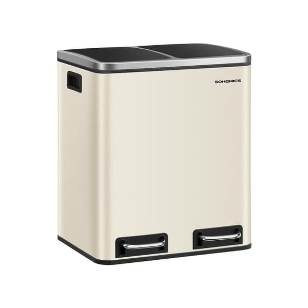 Sopkorg, SONGMICS, 41x31.5x47 cm, Beige-Svart