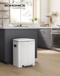 Miniatyrbillede 2 af 8: Affaldsspand, SONGMICS LTB40WT, 44.5x36x60 cm, Hvid