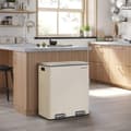 Miniatyrbillede 8 af 8: Affaldsspand, SONGMICS, 59x32.5x65.2 cm, Creme Hvid