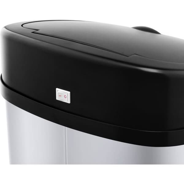 Papperskorgen - korg - påshållare Lamart - 42001841 - Beröringsfri soptunna Sensor 42L rostfritt stål ()