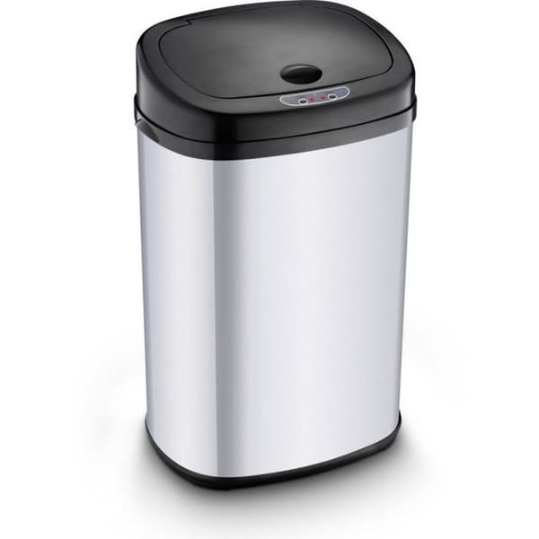 Papperskorgen - korg - påshållare Lamart - 42001841 - Beröringsfri soptunna Sensor 42L rostfritt stål ()