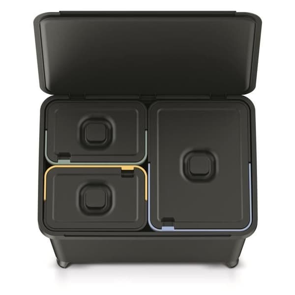 Keden SYSTEMA sorteringskärl 2x10l+ 23l - svart återvinning